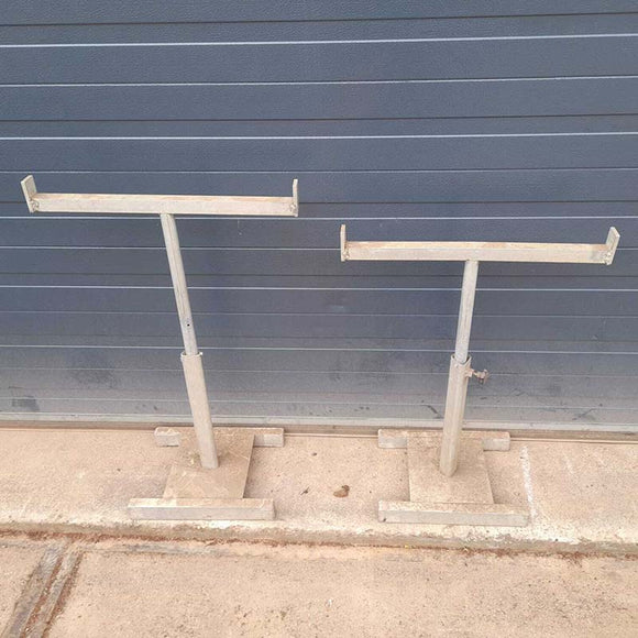 2X adjustable supports for roller conveyors width 56cm