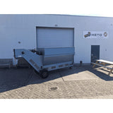 Dewa / Demtec mobile substrate hopper with drag chains, in good condition. Year of manufacture: 2002.