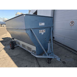 Dewa / Demtec mobile substrate hopper with drag chains, in good condition. Year of manufacture: 2002.