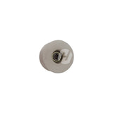 Plastic groove wheel with bearings for discharge arm