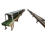 Various long conveyors for boxes or trays, fully operational and complete.