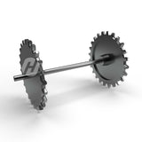 Shaft and gears for top elevator HETO