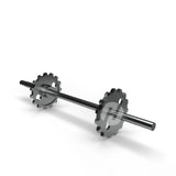 Shaft with gears for bottom elevator HETO