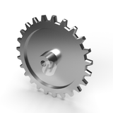 Set of gears for the top of the elevator HETO