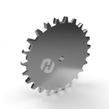 Set of gears for the top of the elevator HETO