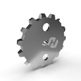 Set of gears for the bottom of the elevator HETO