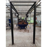 Lifting frame for big bags with electric hoist