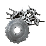 Used Javo pottery track chain with 20 holders, 200 mm pitch