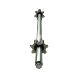 Pivoting shaft bearing for soil return chain for Javo