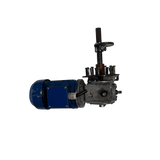 Used reduction gearbox / gear gearbox with electric motor for Javo Super / Super Mega, including shaft