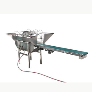 New water unit completely made of stainless steel with conveyor belt in any desired size.
