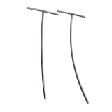 2 curved guides with clamping block and clamping lever, suitable for Stolze, Akker and Wilburg conveyor belts.