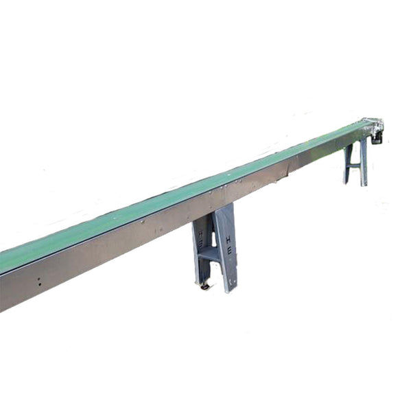 Conveyor belt 10.000 x 200 mm on legs with drive (fixed speed)