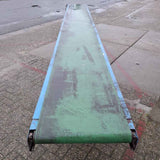 Conveyor belt on legs with speed control, 6120 x 600 mm, in good working condition