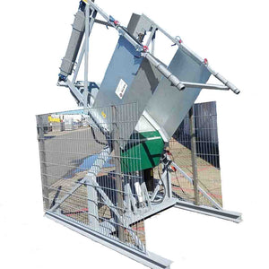 Heavy-duty big bag tipper for heavy bags of potting soil with hydraulic clamping device - new