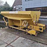 Bunker with soil conveyor belt, suitable as potting soil hopper without drive motor