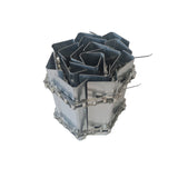 Elevator chain with demountable vanes