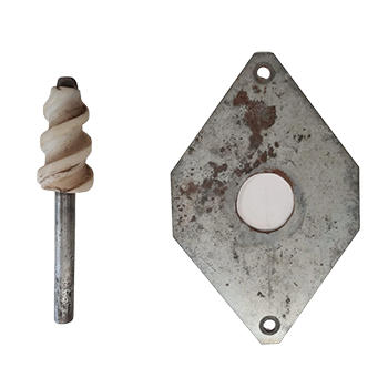 Used soil auger Ø35mm an drill plate for MAYER potting machine