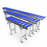 Roller conveyor with adjustable legs - Roll width 200mm - Roll diameter 50mm - Length 2 meters - C/C distance 120mm