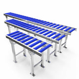 Roller conveyor with adjustable legs - Roll width 300mm - Roll diameter 50mm - Length 2 meters - C/C distance 120mm
