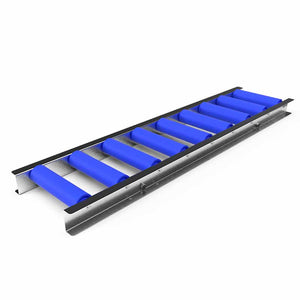 Roller conveyor with plastic rollers - Roll width 200mm - Roll diameter 50mm - Length 1 meter - C/C distance 120mm