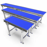 Roller conveyor with adjustable legs - Roll width 400mm - Roll diameter 30mm - Length 3 meters - C/C distance 35mm