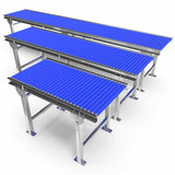 Roller conveyor with adjustable legs - Roll width 500mm - Roll diameter 30mm - Length 2 meters - C/C distance 35mm