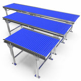 Roller conveyor with adjustable legs - Roll width 600mm - Roll diameter 30mm - Length 3 meters - C/C distance 35mm