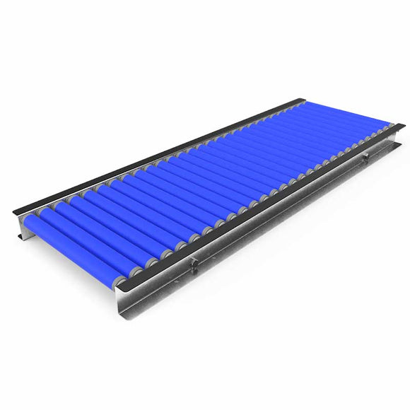 Roller conveyor with plastic rollers - Roll width 300mm - Roll diameter 30mm - Length 1 meter - C/C distance 35mm