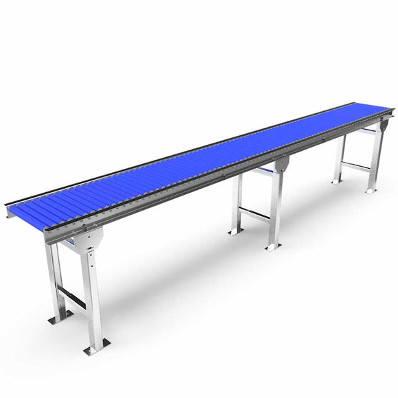Roller conveyor with adjustable legs - Roll width 300mm - Roll diameter 30mm - Length 3 meters - C/C distance 35mm
