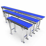 Roller conveyor with adjustable legs - Roll width 200mm - Roll diameter 50mm - Length 2 meters - C/C distance 60mm.
