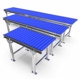 Roller conveyor with adjustable legs - Roll width 500mm - Roll diameter 50mm - Length 1 meter - C/C distance 60mm