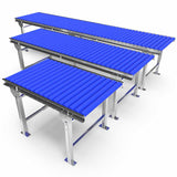 Roller conveyor with adjustable legs - Roll width 600mm - Roll diameter 50mm - Length 1 meter - C/C distance 60mm