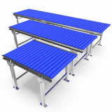 Roller conveyor with adjustable legs - Roll width 700mm - Roll diameter 50mm - Length 2 meters - C/C distance 60mm