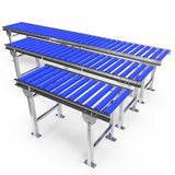 Roller conveyor with adjustable legs - Roll width 400mm - Roll diameter 50mm - Length 1 meter - C/C distance 90mm