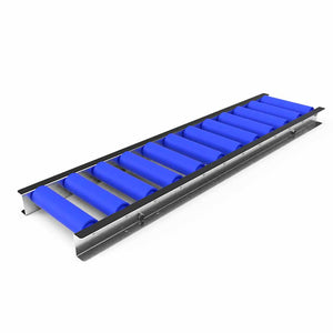 Roller conveyor with plastic rollers - Roll width 200mm - Roll diameter 50mm - Length 1 meter - C/C distance 90mm