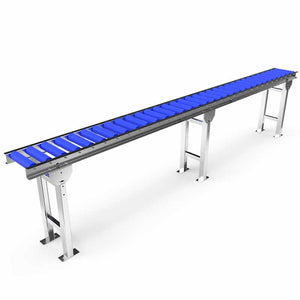 Roller conveyor with adjustable legs - Roll width 200mm - Roll diameter 50mm - Length 3 meters - C/C distance 90mm