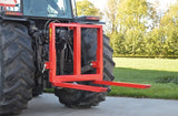 Pallet carrier with fixed forks
